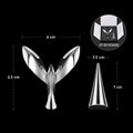 Stylish black rotating bottle opener with bird design and magnetic catcher