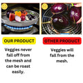 Steel grill jali for roasting and grilling meat and vegetables