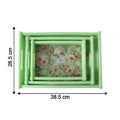 Colorful Floral Printed Serving Tray Set