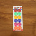 Colorful refrigerator magnets set used on whiteboard and fridge
