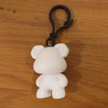 Colorful cartoon bear keychain accessory for backpack or keys