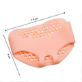 Image highlighting the soft and stretchy nature of the silicone tiptoe protector material.
