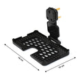 Wall-mounted PHOBIA black phone charging holder in use, keeping the device safe.