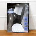 Breathable fabric detail of knee support brace for comfortable wear