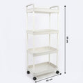 Kitchen rack trolley with mobility and stable design