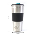 Portable stainless steel tumbler ideal for travel and outdoor activities