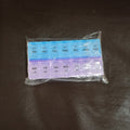 Closed weekly pill organizer for convenient medicine storage