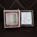 Another angle showing silver-plated Lord Ganesha photo frame details
