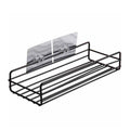 Wall mount bathroom shelf showcasing its drainage design.