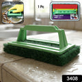 Tile Cleaning Scrubber Brush effectively cleaning a bathroom tile corner.