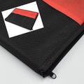Laptop holder bag with a laptop inside, demonstrating ease of use and secure storage.