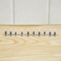 Set of black tire repair nails for vehicles