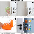 Colorful cushioned door stop pads for wall impact protection