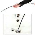 Demonstration of the Drain Cleaner Tool removing hair from a bathroom sink drain.