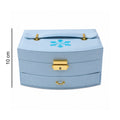 Jewelry box with drawer detail and layered compartments in India
