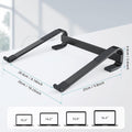 Sturdy metal laptop stand providing firm laptop support