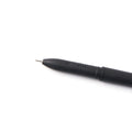 Durable plastic body of a refillable black marker pen for extended writing sessions
