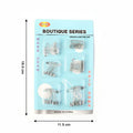 Metal safety pins assortment with secure locking design