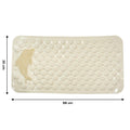 Anti-slip bath mat on wet bathroom floor enhancing safety and grip