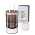 Automatic makeup brush cleaner powered by a convenient USB cable.