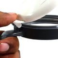 Side view of Apex unbreakable pickle container set with ergonomic handles