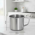 Utility stainless steel mug ideal for tea and coffee consumption