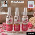 Water facial spray set of 3 in portable bottles