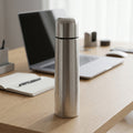 Stainless steel thermos with carry bag, ideal for outdoor trips