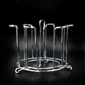 Durable glassware rack designed for safe and accessible storage.
