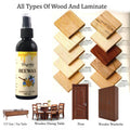 Applying multi-purpose beeswax spray to clean and enhance the shine of wooden furniture.