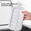 Compact 2-in-1 ice sphere maker tray perfect for home and travel