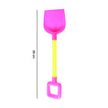 Detail of comfortable handle grip on kids beach sand shovel