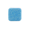 Lavender-scented washing machine cleaner tablet dissolving.