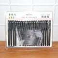 Marker pen set display showing refill sticks alongside the 20 refillable black marker pens