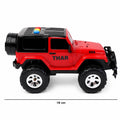 Close-up of rugged jeep wheels suitable for indoor and outdoor play