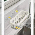 Clean and organized kitchen sink area, thanks to the efficient Bathora sink organizer.