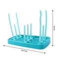 Removable tray collecting water below the baby feeding bottle drying rack