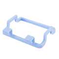 Kitchen cabinet door with the plastic garbage bag rack holder mounted.