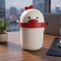 Tabletop dustbin with lid suitable for office and home use