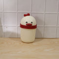 Box of mini desktop trash cans in chick design