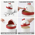 Mini trash can for table use in office or home environment