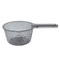 Water dipper on white background for size and design reference