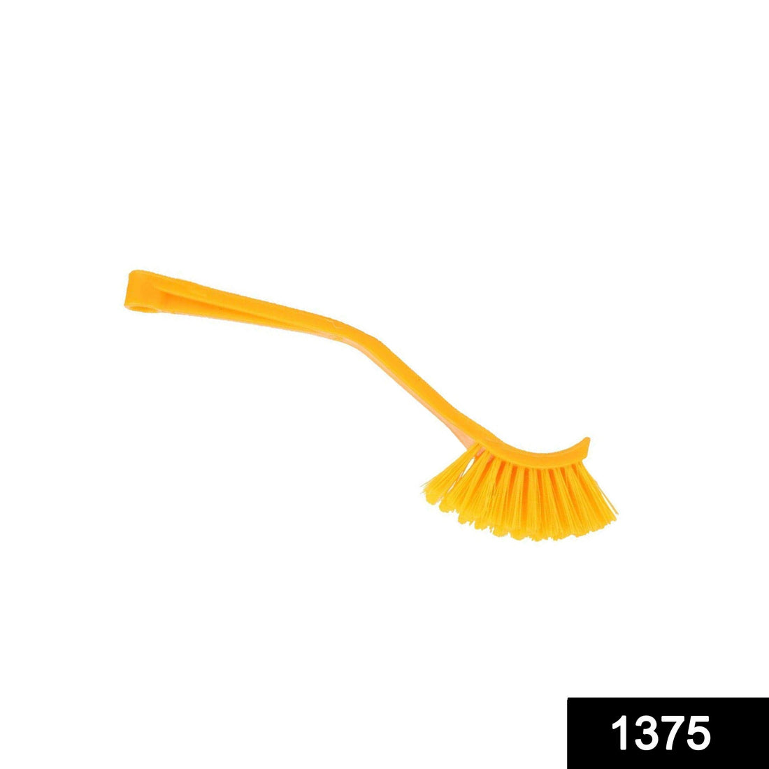 Multicolour plastic toilet cleaning brush with ergonomic handle for bathroom hygiene.