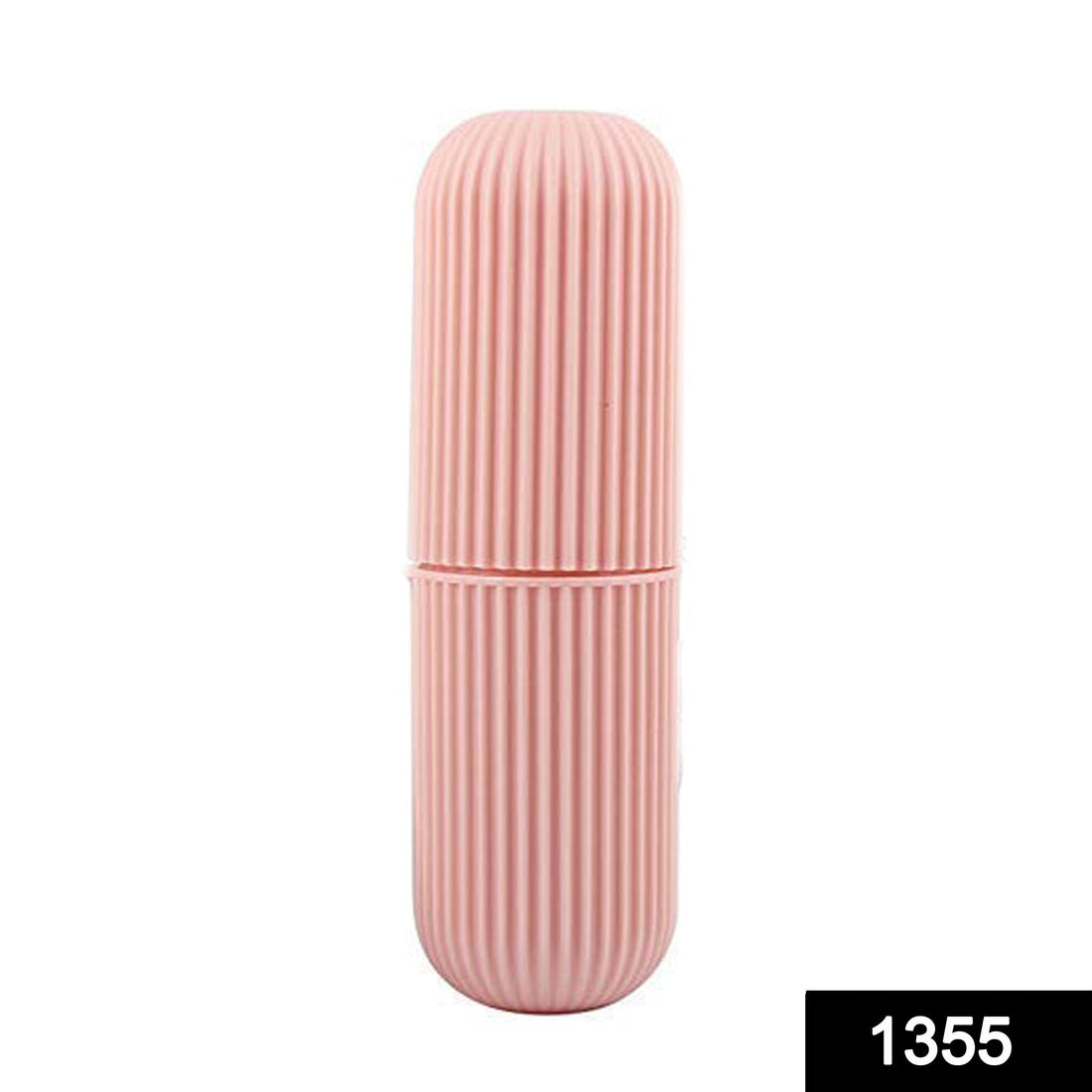 Konvex portable toothbrush holder in a capsule shape, ideal for travel storage.