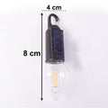 Solar rechargeable camping lantern on white background
