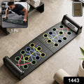 Push up board pack with handles and color-coded slots