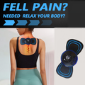 Electric neck massager displaying its 8 massage modes and intensity levels.