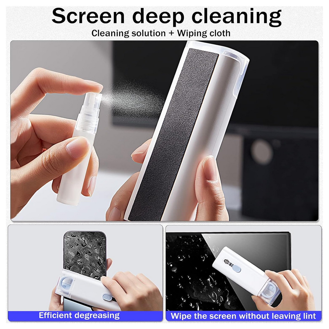 Dustiva 7-in-1 Electronic Cleaner Kit with all tools displayed neatly for gadget maintenance.