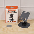 Portable foldable metal mobile stand with strong and stable base