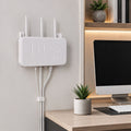 Router storage box with screws for wall mounting